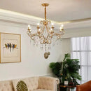 Iron Crystal Chandelier Luxury Boutique Modern Country Style for Living Room by Ljojo