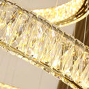 Ljojo Luxury Crystal Chandelier Pendant Light for Living Room - Modern Stair Ceiling Lamp