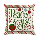 Christmas Decor Pillow Cover 18x18 in Linen Throw - Ljojo Home Decor