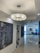Ljojo Luxury Loft Chandelier: Modern Crystal Pendant Lights for Living Room.