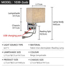 Ljojo LED Wall Lamps with Switch USB Reading Lights for Modern Home Decor