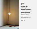 Ljojo Art Deco Dimmable Led Chandelier Lighting Orange Black Glass Bubble Suspension Lamp