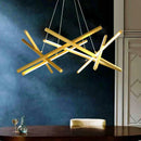Ljojo LED Chandelier Dimming Ceiling Light for Modern Home Decor