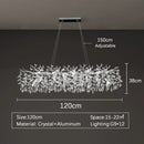 LED Luxury Gold Large Ceiling Chandelier for Living Room by Ljojo