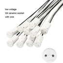 Ljojo Mini Bi-Pin Ceramic LED Bulb Socket for Halogen Incandescent LEDs