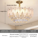 French Crystal Chandelier Luxury Modern Oval Glass Ljojo Ceiling Lamp
