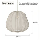 Nordic Simple LED Pendant Light Fabric Chandelier for Living Room by Ljojo