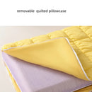 Ljojo Memory Pillow with Removable Quilted Pillowcase - Grey
