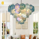 Blue Cloud Glass Pendant Light for Artistic Living Space by Ljojo