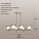Nordic Glass Led Pendant Light Modern Chandelier by Ljojo for Home Decor.