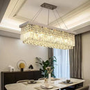 Ljojo Luxury Crystal Chandelier - Modern Dining Room Pendant Light - Indoor Ceiling Lamp
