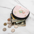 Ljojo Little Twin Stars Coin Purse Wallet for Girls - Fashionable Portable ID Card Storage Bag