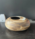 Ljojo™ Black Terracotta Abstract Vase Coarse Pottery Retro Glazed Flower Arranger