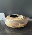 Ljojo™ Black Terracotta Abstract Vase Coarse Pottery Retro Glazed Flower Arranger