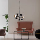 Ljojo Postmodern LED Ceiling Chandeliers - Creative Black Pendant Lights for Home Decor