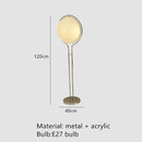 Ljojo LED Floor Lamp Metal Acrylic Ball Rack Art Chandelier Living Room Decoration
