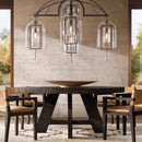 Ljojo Retro American Series LED Chandelier for Living Room and Dinning Room