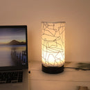 Cylindrical Fabric Table Lamp for Bedroom & Study Room Decor by Ljojo