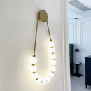 Nordic Minimal LED Wall Pendant Light for Bedroom | Golden Black Home Decor by Ljojo