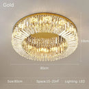 High-end Crystal Round Chandelier for Living Room & Bedroom Decor by Ljojo