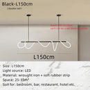 Ljojo LED Tube Ceiling Chandelier Pendant Light for Dining & Living Room