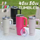 Ljojo 40oz Stainless Vacuum Insulated Coffee Cup with Handle and Straw