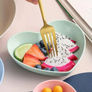 Ljojo Love Bone Plates Set - 5pcs PP Material Reusable for Kitchen, Picnic, Camping