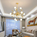 LED Pendant Light Modern Glass Gold Chandelier Luxury Bedroom Dining Room Lighting by Ljojo