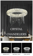 Dimmable LED Chandeliers Modern Crystal Smart Lighting For Dining room Kitchen Living room Lamp Chandelier by Ljojo