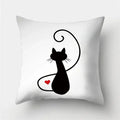 Cute Cat Cushion Cover 45x45cm - Ljojo Home Decor Pillowcases