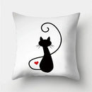 Cute Cat Cushion Cover 45x45cm - Ljojo Home Decor Pillowcases