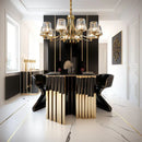 Ljojo Luxe Gold LED Pendant Chandelier for Home Decor Lighting
