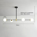 Glass Chandelier Pendant Lamps for Living Room Dining Table by Ljojo