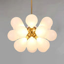 Nordic Glass Bubble Ceiling Chandelier for Living Room | Modern Pendant Lights by Ljojo