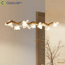 LED Cream Petal Pendant Light Modern Stylish Chandelier by Ljojo for Home Decoration