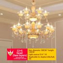 European Jade Lamp Crystal Pendant Lights French LED for Luxury Grand Hotel Staircase by Ljojo