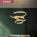 Ljojo LED Chandelier: Modern Minimalist Home Lighting for Living Room, Bedroom, Kitchen