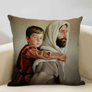 Jesus Decor Pillow Cover 45x45cm Home Sofa Art Decor Gift Ljojo
