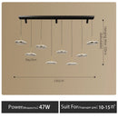 LED Lotus Leaf Restaurant Chandelier | Modern Creative Bar Lighting by Ljojo