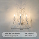 American Retro E14 Led Chandelier: French Style White Metal Candle Pendant Light by Ljojo