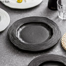Ljojo Matte Wave Texture Ceramic Plate Set