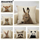 Animal Print Cushion 45x45cm for Sofa, Car Seat & Living Room Decor by Ljojo