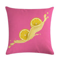 Ljojo Lemon Strawberry Milk Linen Pillowcase 45*45cm