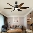 Large American Style Retro Remote LED Ceiling Fan Lamps 66 Inch for Living Dining Villa Bedroom by Ljojo