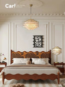 Ljojo French Copper Edge Shell Chandelier Vintage Retro High-end Living Room Bedroom Lamps