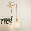 Ljojo Minimalist LED Wall Lamp with Pull Chain Switch