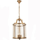 Industrial Birdcage Chandelier Pendant Light Copper Glass for Hotel Lobby Restaurant - Ljojo
