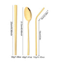 Ljojo Mirror Black Flatware Set: 18Pcs Stainless Steel Cutlery, Chopsticks, Spoon, Straws