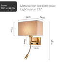 Wall Lamps Wabi-sabi Modern LED Chandeliers for Home Decoration Study Villa Hotel Bedside by Ljojo