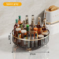 Ljojo 360 Rotating Spice Rack Organizer with Storage Bin